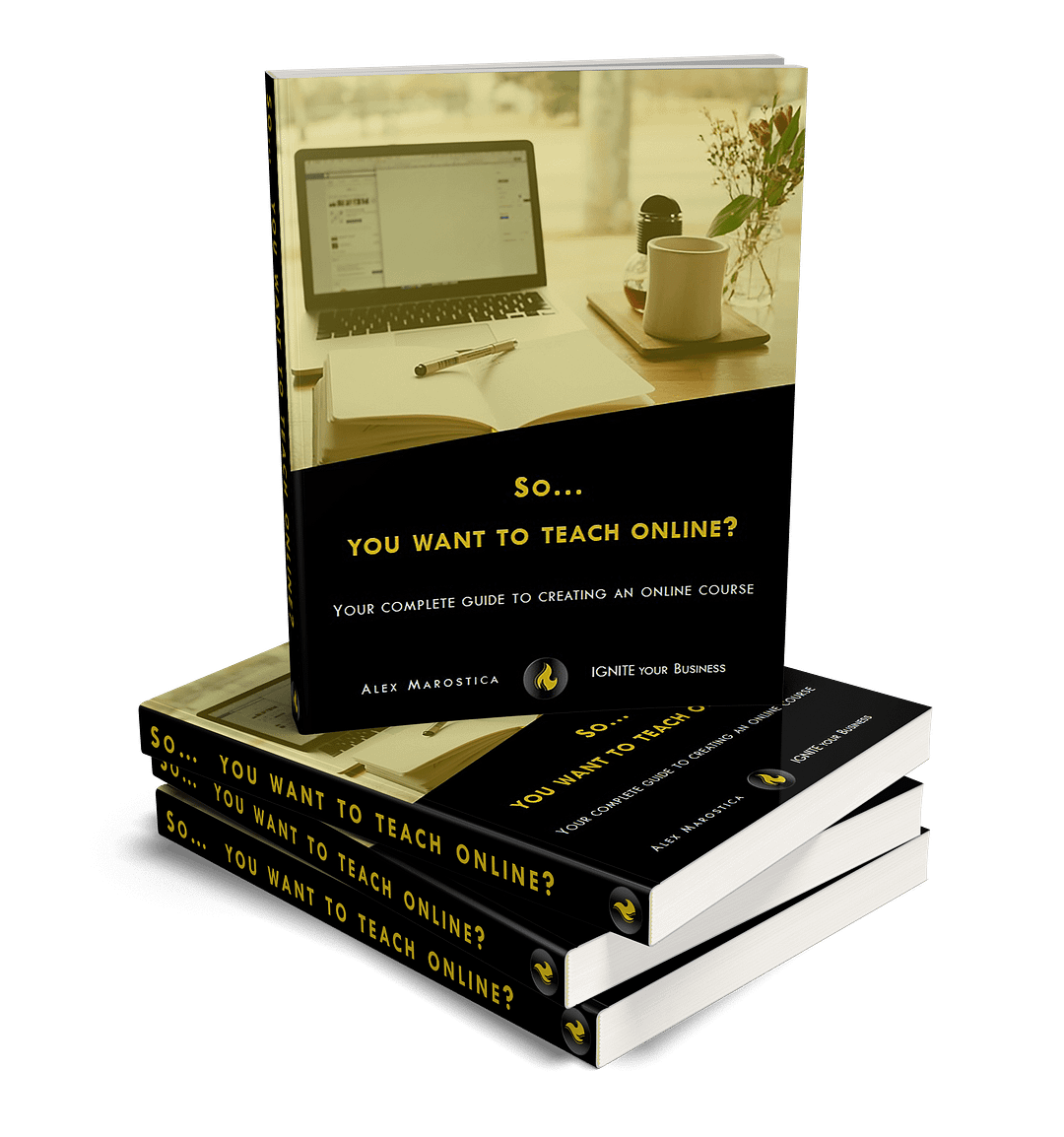 Teach Online Cover 3D - Multi Books-min